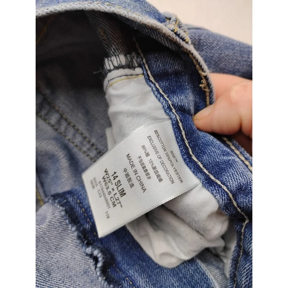 Levi's 505 Jeans Boys size 14 Slim 25x27 Pants